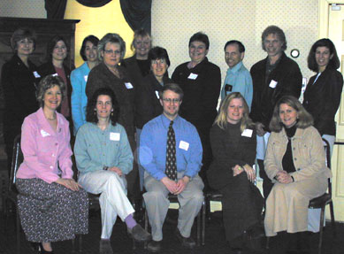 2002-2003 grant recipients at reception April 10 at Grafton Inn